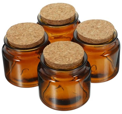 IMIKEYA 4 Stück Tischdekoration Tisch-teelichtbecher Teelichthalter Kerzenhalter Aus Kerzenständer Hochzeitskerzenhalter Kerzenbecher Aus Sojawachs Glas Schreibtisch Holz