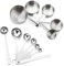 Set di Misurini e Cucchiai in cucchiaio dosatore,Gratuito Cucchiaio con Clip, misurino ml,misurino grammi, Controllo Accurato delle Porzioni con Scala Trasparente da 0.3ml a 250ml 12 Pezzi