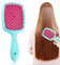 Premium Wet & Dry Entwirrungsbürste für Lockiges Haar - Antistatische Paddle Haarbürste, Belüftete Hair Styling Bürste für Lange Haare - Effektives Unbrush Haarentwirren Trockenes Haar Kopfmassage