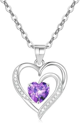 EXGOX Ketten für Damen, Kette Herz Damen Halskette 925 Sterling Silber Kette Herz für Frauen Halsketten Schmuck Herz Anhänger Halskette Damen Gold/Silber Geschenk für Damen