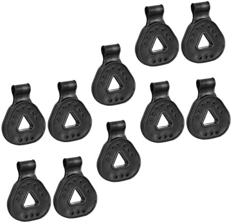 BCOATH 10 Pièces Clip De Filet D'ombrage Ombre Végétale Grandes Pinces à Bâche Ombre De Jardin Pinces Pour Auvents De Camping Clip Fixe Pour Bâche Clip De Tissu De Black Pe