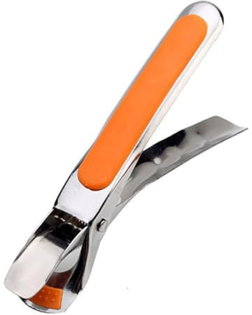 Stainless Steel Anti-Scald Bowl Clip Holder - Heat Resistant 450°F, Non-Slip Silicone Grip, Adjustable Kitchen Pot Clip for Hot Soup Bowls, Baking Dishes, Casseroles.(Orange, One Size)