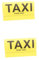 SOLUSTRE 2st Autoaufkleber Gefälschtes Taxischild Taxi-schild Lustige Aufkleber Für Autos Anime-auto-aufkleber Auto Aufkleber Anime-autozubehör Autoscooter Abs Untersetzer Plastik Yellow