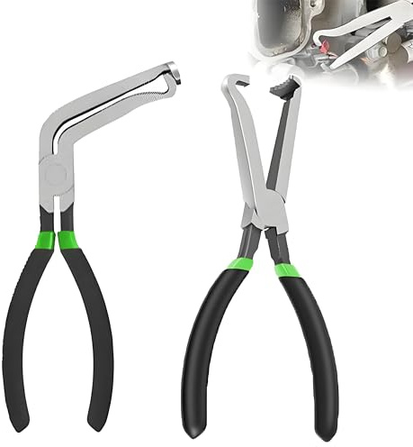 2Pcs Electrical Disconnect Pliers,Electrical Connector Pliers for Cars,Fuel Line Petrol Clip Pipe, Automotive Hose Disconnect Tools Sets, for Push Tab Style Plugs