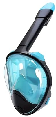 divymask snorkel Full Face Snorkel Mask with Detachable Camera Mount, Anti - Fog & Foldable, Advanced Breathing System for Safe Adults & Kids Snorkeling Experience, Snorkeling Gear