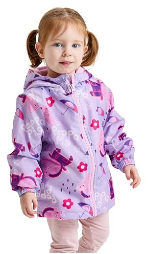 Peppa Pig Girls Raincoat Hooded Rain Coat Jacket