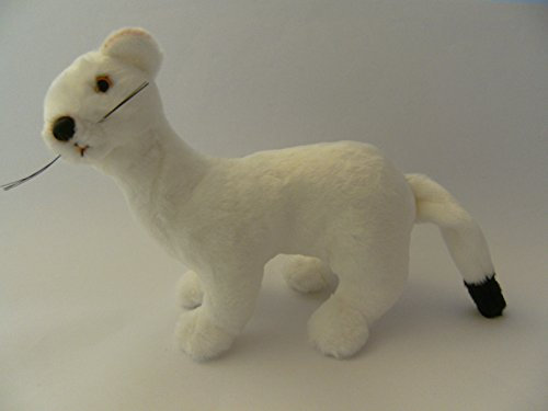 Unbekannt Stofftier Wiesel, 23 cm, Kuscheltier, Plüschtier, Hermelin, weiß