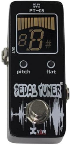 Xvive Gitarren-Tuner PT-05 Pedal Tuner, Natur, 6 Saiten, Legierter Stahl