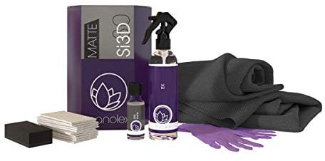 Nanolex Si3D Matt Lackversiegelung SET Keramikbeschichtung/Lackversiegelung für erhöhte Lackhärte 9h mit extremer Hydrophobie/Lotuseffekt