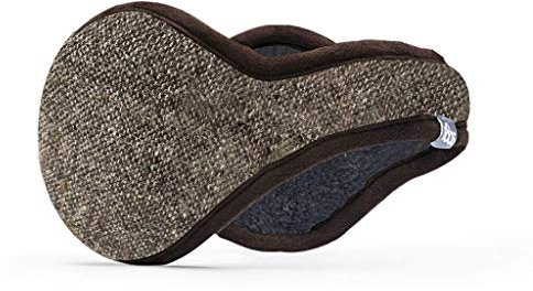 180s Herren-Ohrenwärmer aus amerikanischer Wolle (Brauner Tweed)