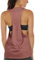 icyzone Sport Tank Top Damen Locker - Yoga Fitness Shirt atmungsaktive Sport Tops (S, Dusty Pink)