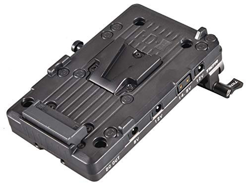 Tilta V-Mount Battery Plate V2 Compatible with BMPCC 4K 6K Camera Cage 15mm LWS Rod Adapter TA-BTP2-V-G