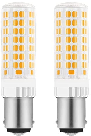 Akynite Bombillas LED B15d 10W blanco cálido 3000 K
