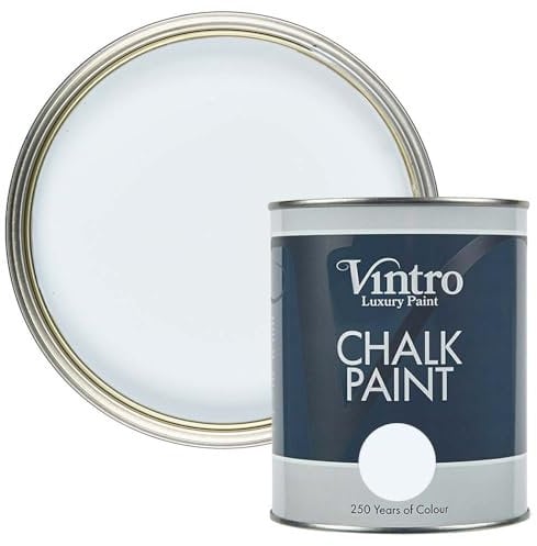 Vintro | Baby Blue Chalk Paint | Furniture Paint | Shabby Chic | Upcycle | Decorate | Ultra Matt Finish | 1 Litre (Beau Blue)
