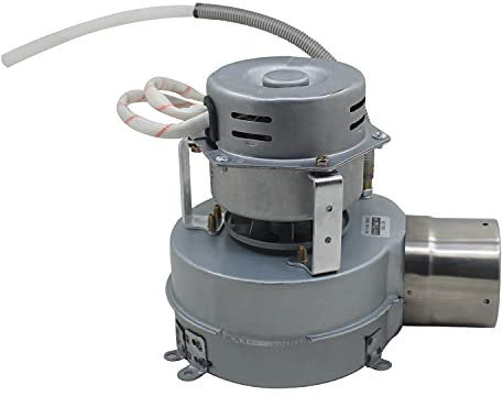Moteur ventilateur centrifuge 220v avec clapet anti retour air moteur extracteur radial poele granulés four chaudiere
