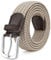 MOZETO Elastisch Stretch Gürtel Breite 3.3cm, Stoffgürtel Stretchgürtel Flechtgürtel Geflochtener Gürtel für Damen und Herren, Khaki, Geeignet für 34-38 taille / Länge115cm