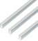 Alberts 499341 - Profilo a U, in alluminio, cromato, 1000 x 10 x 15 mm, set da 3 pezzi