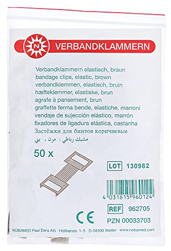 VERBANDKLAMMERN braun 50 Stück