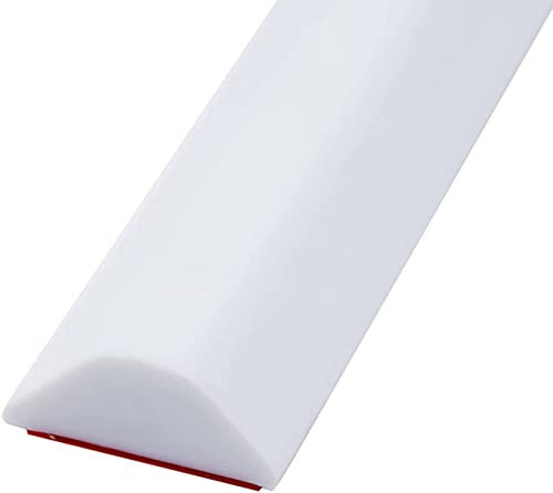 Barrera de Ducha y Sistema de Retención de Agua, Umbral de Ducha Plegable, Umbral de Ducha de Baño y Cocina de Lmpermeable Autoadhesiva Mantiene el Agua Dentro del Umbral (50cm,Blanco)