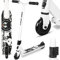 Stunt Scooter Joycruise Profi Scooters, Trick Stunt Roller für Jugendliche Kinder ab 6 Jahre Jungen, Freistil Kick Scooter, 360 ° Lenkung Street Scooters Robuster 100mm Räder (Weiß)