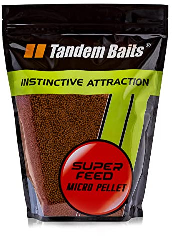 Tandem Baits Karpfen Futter Angelfutter Grundfutter Pellets Feeder SuperFeed Micro Pellet 2 mm 1 kg Tintenfisch Orange