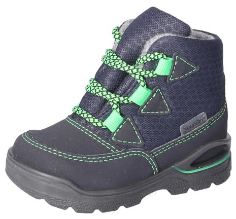 RICOSTA Jungen Winterstiefel Emil, Kinder Lauflernschuhe, Weite: Mittel, lose Einlage, Sympatex, waschbar, See/Ozean (180), 26 EU