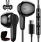 Cuffie USB C per Samsung A34 A35 A55 5G Galaxy A36 A56 A26 S24 FE,In Ear Magnetici Auricolari Tipo C con Microfono Cavo HiFi Stereo Auricolare per iPhone 16e 15 Google Pixel 9 8a Xiaomi 15 14T POCO X7