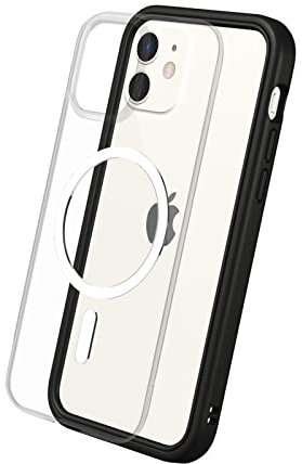 RhinoShield Modulares Case kompatibel mit MagSafe für [iPhone 12/12 Pro] | Mod NX - Überragender Magnet, Individuell anpassbare, strapazierfähige Schutzhülle 3.5M / 11ft Fallschut - Schwarz