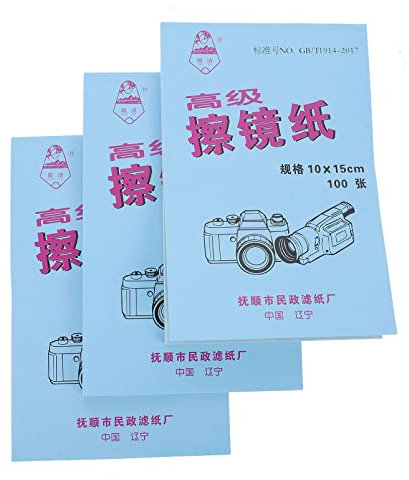 ULTECHNOVO 300sheets Lens Tissue Camera Lens Cleaning Paper Pack for Microscope Using for Photography and Optics Cleaning