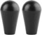 VOANZO 2 joystick ovalados para manualidades, para máquina de arcade retro, Street Fighter, color negro