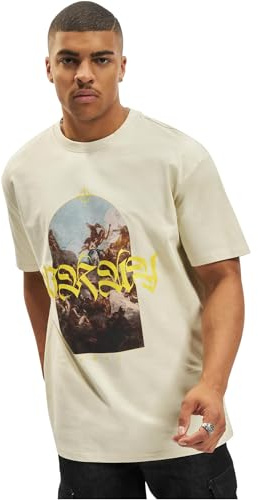 Mister Tee Unisex Pray Painting Oversize Tee, Sand, XS Große Größen Tall