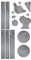 coocazoo Reflektierendes Sticker-Set Silver, trendig, Coole Motive, Sichtbarkeit im Straßenverkehr, wasserabweisend