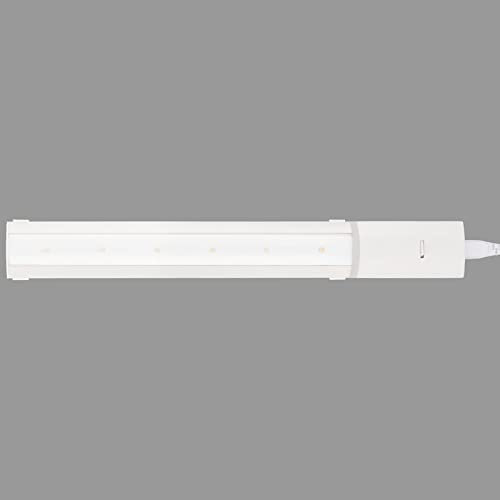 Telefunken - Lámpara LED para debajo de los muebles de cocina, 44 cm, barra LED para armario de cocina, lámpara de taller, luz blanca cálida, 6 W, 550 lm, color blanco
