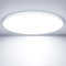 OUILA LED Deckenleuchte Flach Rund - Ø40CM Deckenlampe LED 36W 6500K 3600LM IP44 Wasserdichte Badezimmer lampe, Küchenlampe Deckenleuchte Kaltweiß für Küche Bad Schlafzimmer Flur Keller