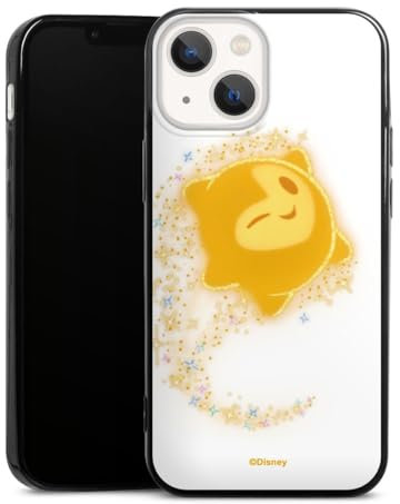 Slim Case extra dünn kompatibel mit Apple iPhone 13 Mini Silikon Handyhülle schwarz Hülle Offizielles Lizenzprodukt Sterne Disney
