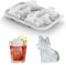 Moguri 3D Eiswürfelform mit Corgi Hund, lustige Formen, originelles Corgi Hund Mutter Papa Geschenk für Hundeliebhaber, süße Corgi Eisform für Whiskey, Cocktail, Bourbon