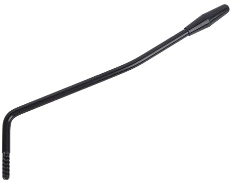 Brazo de trémolo para guitarra eléctrica, acabado brillante, barra de palanca de trémolo, control de tono timbre, agarre cómodo, alta dureza para afinación de instrumentos musicales (barra negra mango