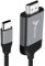 Reagle Câble adaptateur USB-C 3.1 type C vers HDMI 4K 60 Hz MHL canal audio inversé ton 7.1 et 5.1 pointes en aluminium et tresse en nylon compatible avec ordinateur de bureau, ordinateur portable,