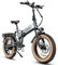 SAMEBIKE 20 Zoll E Bike Elektrofahrrad Fat Tire E-Fahrrad klapprad 48V10/15Ah Akku,Off-Road Mountainbike,Cruise-Modus kann eingestellt Werden,City EBike Herren Damen (grau)