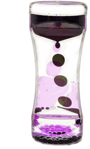 Sablier Liquides Jouets Sensoriels pour Enfant Adulte, Minuteur de Mouvement Lampe à Lave Colorés, Sensory Fidget Toy pour Soulager Stress, Anxiété, Autisme, TDAH, Relaxation, Décoration de Bureau (A)