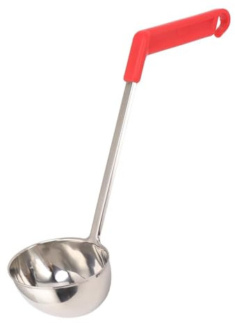 Cucharón de sopa de acero inoxidable, cucharón de cocina, cuchara para cocinar, cuchara grande para servir, herramienta de cocina, cuchara para cocinar sopa para restaurante en (240ML)