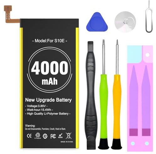 (4000mAh) Akku für Galaxy S10e, Neuer 0-Zyklus Höherer Kapazität Ersatzakku mit komplettem Reparaturset kompatibel für Samsung Galaxy S10e G970F, EB-BG970AB