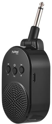 Funien 5W Guitar Amp BT Portable Plug-in Speaker for All Electric Guitars Wind Instruments Practice Amplifier Type-C Rechargeable 270 Degrees Rotatable Plug and Play,Speaker