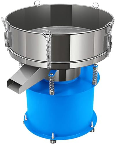 Automatic Powder Sifter, Electric Sieve Shaker Vibrating Machine with 60 Mesh Sieve Screen, Flour Sifter for Flour Powders for Metal Chemical Industries Sand Soil Plastic Powder(220v)