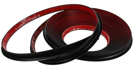 GARVALON PVC Regenrinne Für Wohnmobile Flexible J-Form Selbstklebend Dekorativer Dach-regenumleiter Für Autos LKW Und Boote Robustes PVC-Material Einfache Installation Ohne Werkzeuge