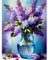 5D Diamond Painting Lavender - DIY Vase Flower Diamond Art Craft Painting Kits Full Drill, Gem Art Set Crystal Rhinestone Embroidery Canvas for Adults Gifts Home Wall Decor (16x12 inch)