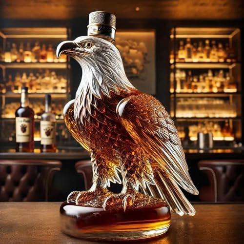 Funny Whiskey Eagle Bottle, Fanyil Eaglory, Sherum Vueeze Ribili Vianys Eaglory Whiskey, Eaglea Whiskey Bottle, Premium Whiskey Bottles for Whiskey Lovers (#01)