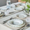 Tognana - Vajilla de 18 piezas Queen New Bone China Blanca Andrea Fontebasso Línea Queen