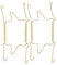 SHINEOFI 2 Stück Federhaken zum Aufhängen von Pfannen Wandplattenhalter Tellerhalter zur Präsentation an der Wand Plattendisplay-Wandhalterung Plattenständer Rostfreier Stahl Golden