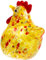 MAGICLULU Desktop Glass Chicken Figurine Creative Hen Decoration for Home Garden Style Adornments Compact Weather Resistant Chicken Model for Unique present Ideas